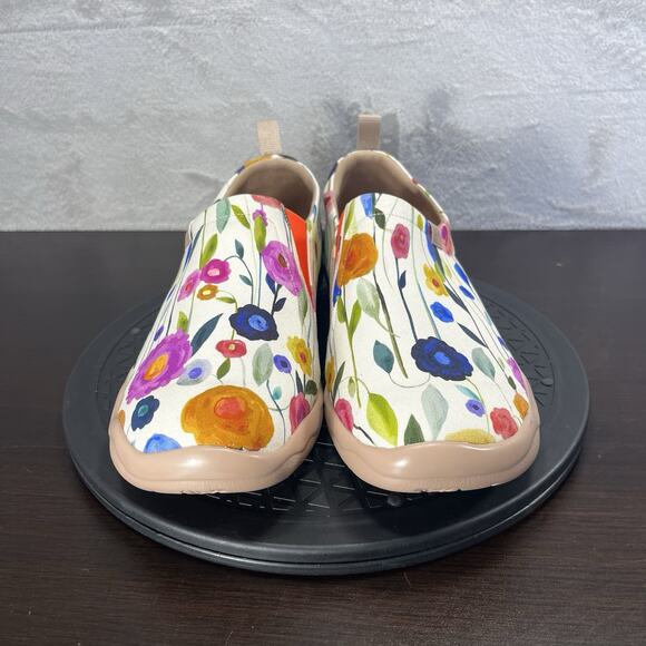 UIN Womens Size 10.5 RICH BLOOMS TOLEDO Slip On Shoes Canvas Casual Loafer - Picture 2 of 10